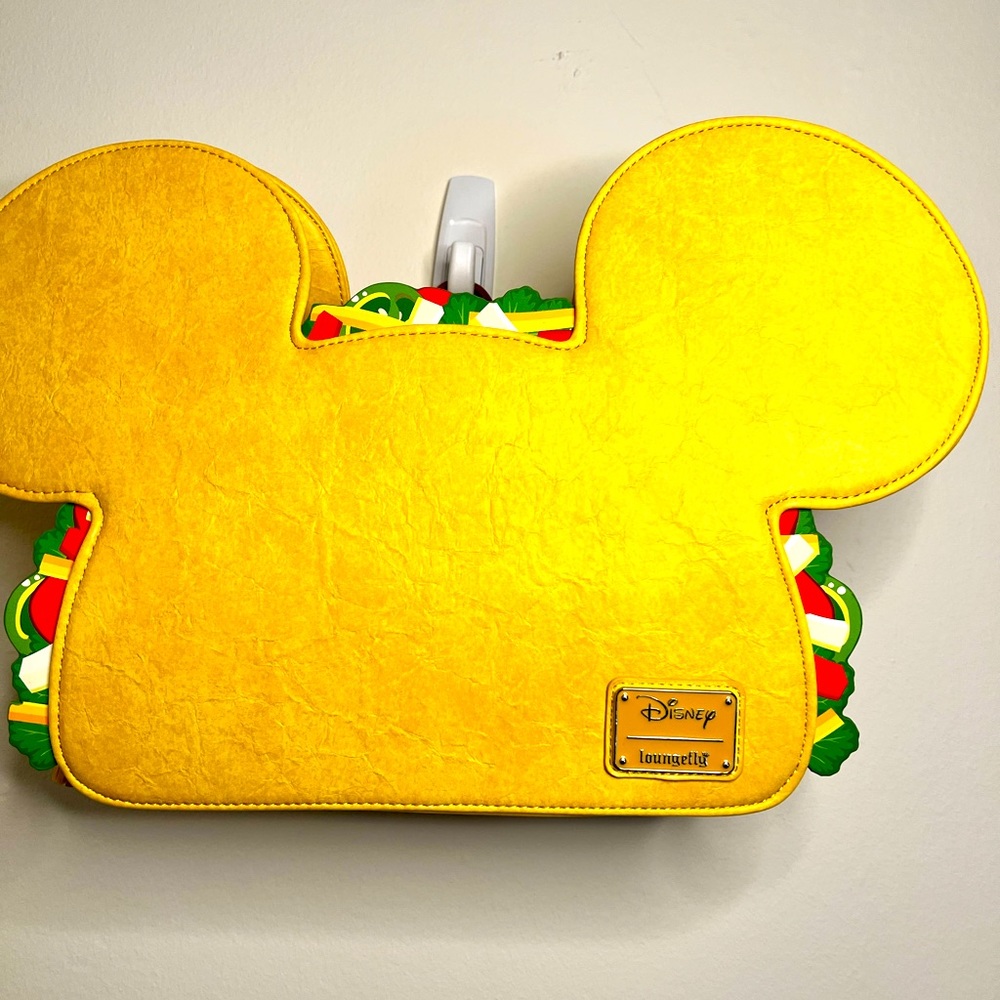 Loungefly X LASR Exclusive Disney Mickey Taco Convertible Mini Backpack